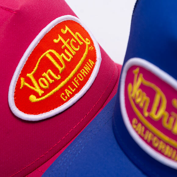 Kšiltovka Von Dutch - Trucker - Cali Patch Heat Wave Pink/Red