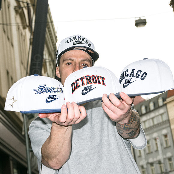 Kšiltovka Nike - Cooperstown Dri-Fit Pro - Detroit Tigers - White 10A/Pitch Blue 4FA