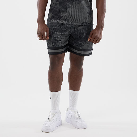 Kraťasy New Era - Branded Print Mesh Shorts - Black