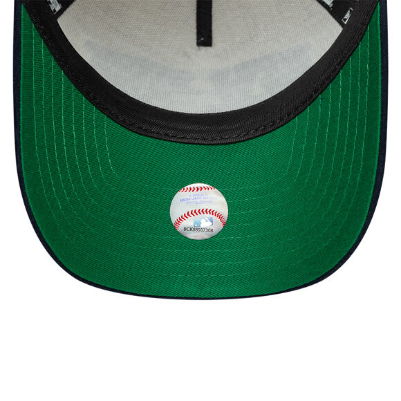 Kšiltovka New Era - MLB Wordmark Suede 9FORTY A-Frame - NY Yankees - Cream / Navy