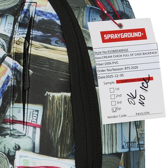 Batoh Sprayground - Cream Check Full Of Cash Backpack