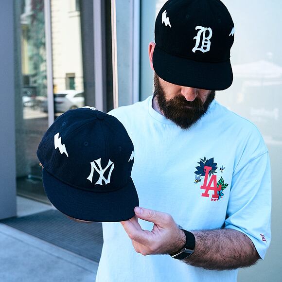 Kšiltovka New Era - MLB IMAGE DROP Heritage 9FIFTY Retro Crown - NY Yankees - Navy / Cream