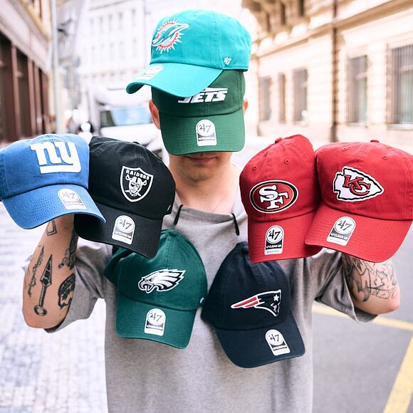 Kšiltovka '47 Brand - NFL CLEAN UP - Philadelphia Eagles