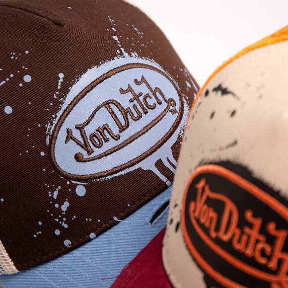 Kšiltovka Von Dutch - Baseball - Print & Embroidery - Black / Light Blue