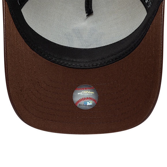 Dámská Kšiltovka New Era - MLB Fabric Mix 9FORTY M-CROWN - NY Yankees - Cream / Brown