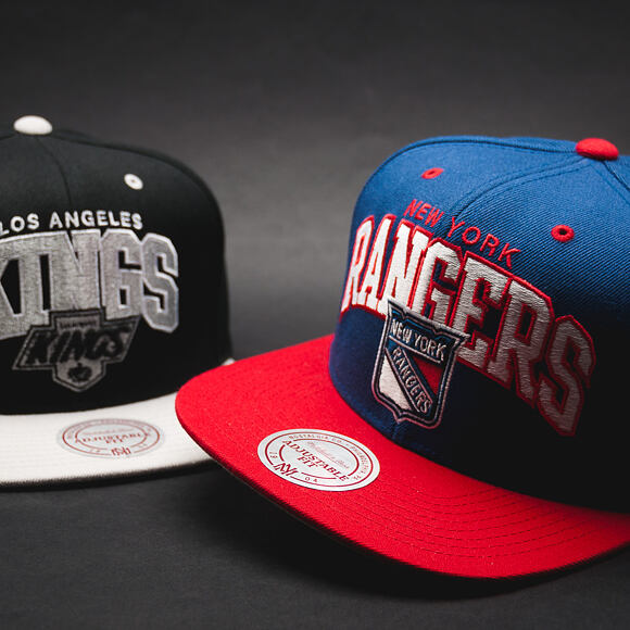 Kšiltovka Mitchell & Ness Team Arch Los Angeles Kings Black/Grey Snapback