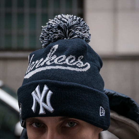 Kulich New Era Bobble Script New York Yankees Navy/Grey