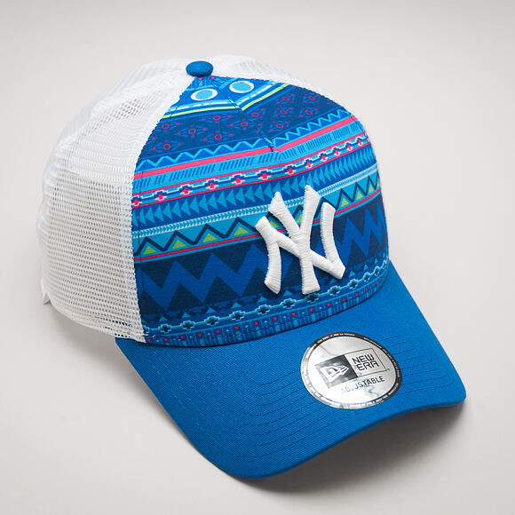 Kšiltovka New Era Sunny Trucker New York Yankees Blue Azure/Mixed Pattern 9FORTY Snapback