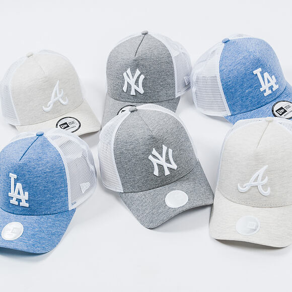 Dámská Kšiltovka New Era Jersey Essential Trucker Los Angeles Dodgers 9FORTY Black Snapback