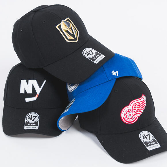 Kšiltovka 47 Brand Detroit Red Wings MVP Black Strapback