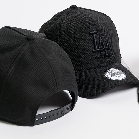 Kšiltovka New Era Diamond Era A Frame Los Angeles Dodgers 9FORTY Black/Black Snapback