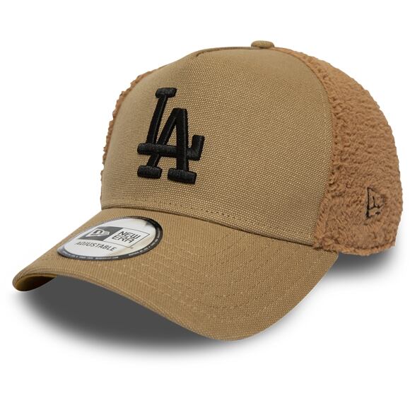 Kšiltovka New Era 9FORTY Los Angeles Dodgers A-Frame Sherpa Orange/Black