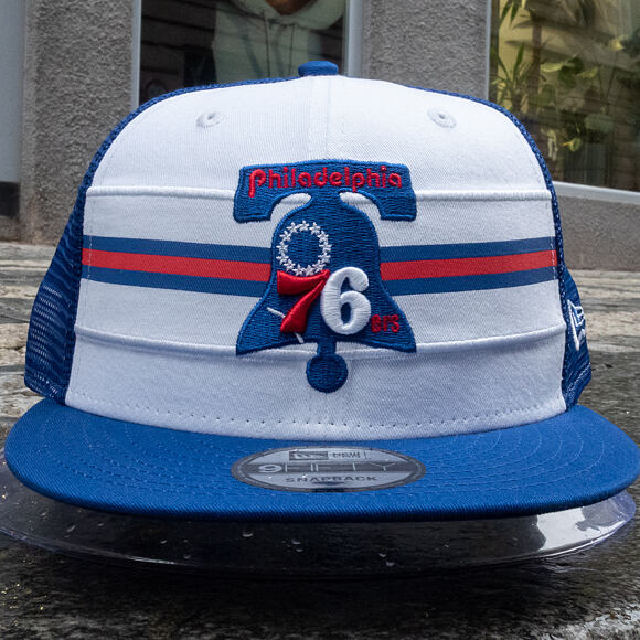 Kšiltovka New Era 9FIFTY Philadelphia 76ers Stripe Hardwood OTC