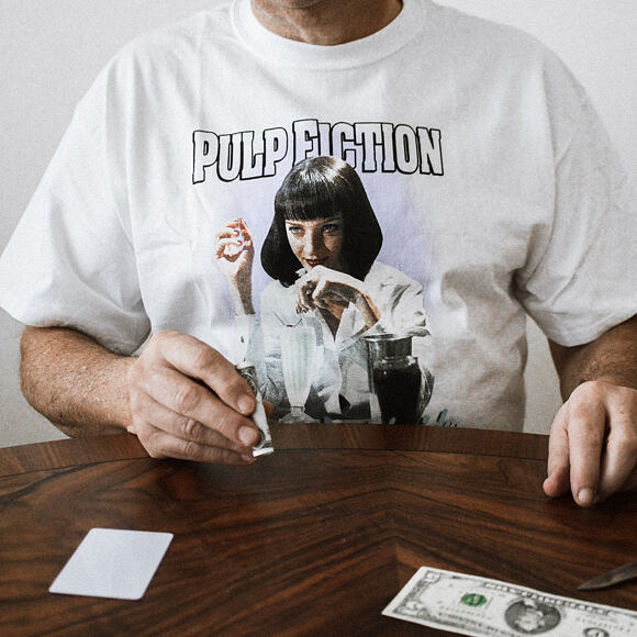 Triko HUF Pulp Fiction Mia Airbrush White