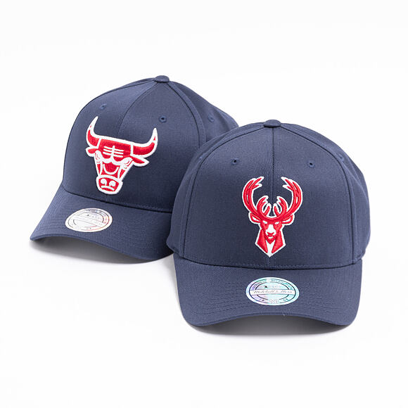Kšiltovka Mitchell & Ness Milwaukee Bucks 624 Navy/Red/White