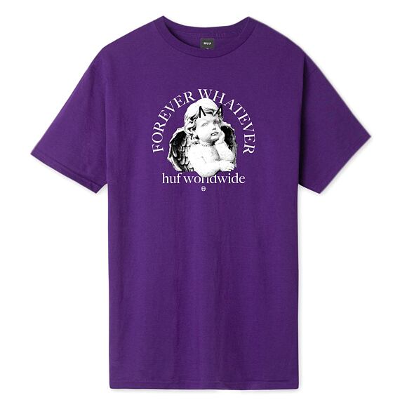 Triko HUF Forever Whatever Omen T-Shirt Purple