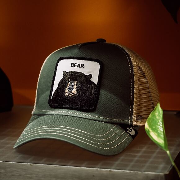 Kšiltovka Goorin - Trucker Drew Bear - Olive