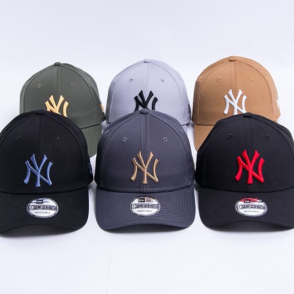 Kšiltovka New Era 9FORTY Color Essential New York Yankees Strapback Graphite / Wheat