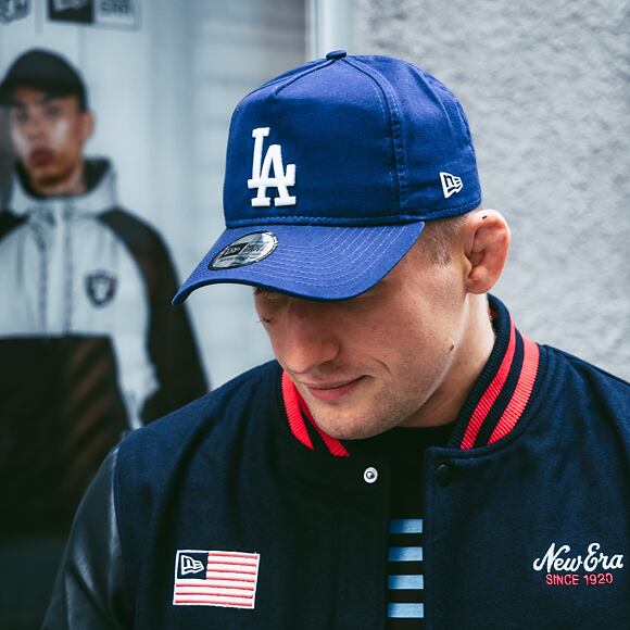 Kšiltovka New Era Washed Aframe Los Angeles Dodgers 9FORTY Dark Royal Snapback