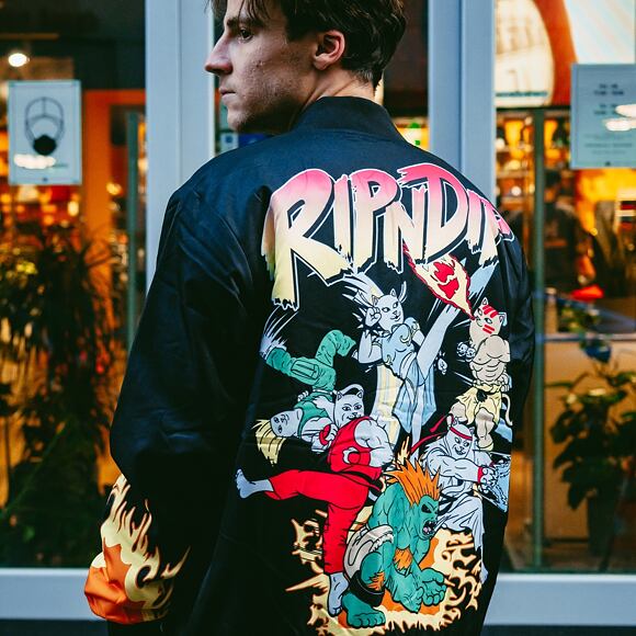 Bunda RIP N DIP Nerm Fighter Jacket RND4704 Black