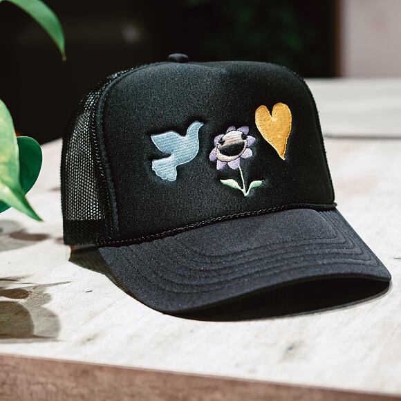 Kšiltovka Pink Dolphin BE KIND HAT OH2206BKBL BLACK