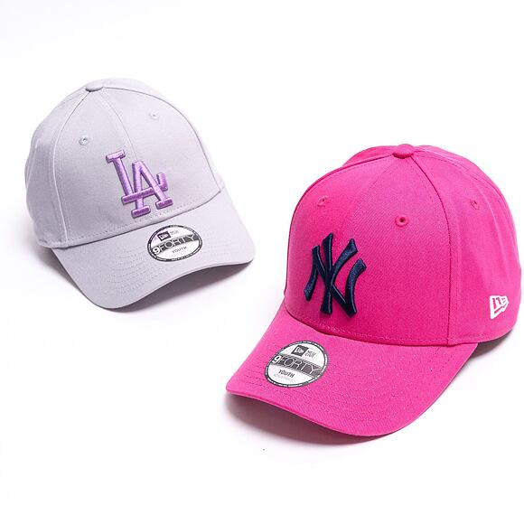 Dětská kšiltovka New Era 9FORTY Kids MLB Home League Essential New York Yankees Strapback Beetroot P