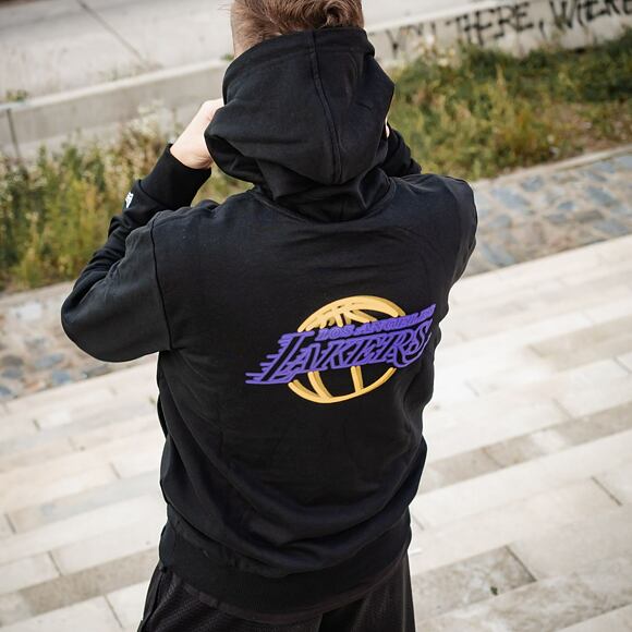 Mikina New Era NBA Neon Pull Over Hoody Los Angeles Lakers Black