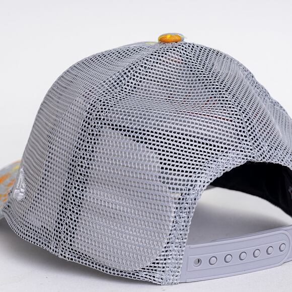 Dětská kšiltovka New Era 9FORTY Kids Trucker MLB Print New York Yankees Strapback Dolphin Gray/Optic