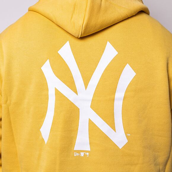 Mikina New Era MLB League Essential Back Print Hoody New York Yankees Yellow/White