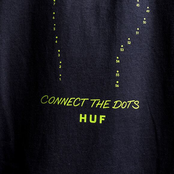 Triko HUF Connect The Dots T-Shirt Black