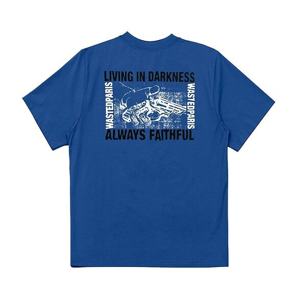 Triko Wasted Paris T-Shirt Darkness - Minor Blue
