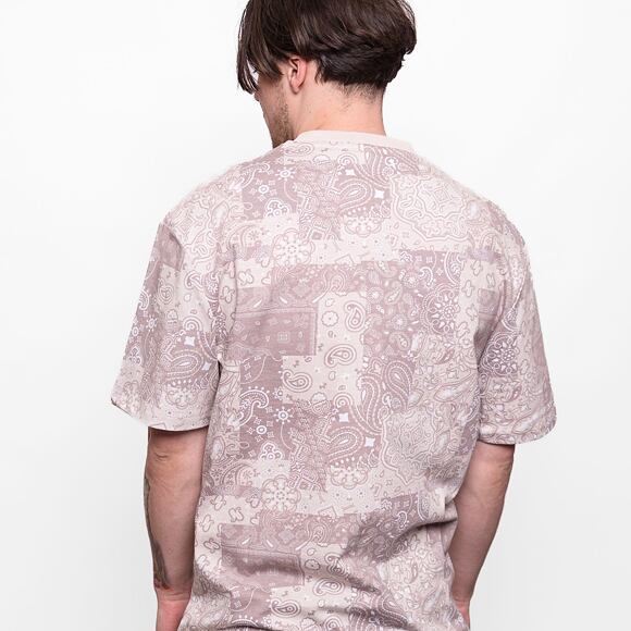 Triko Karl Kani Small Signature Paisley Tee light sand/taupe/white