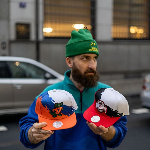 Kšiltovka Mitchell & Ness PAINTBRUSH SNAPBACK University Of Florida White / Orange
