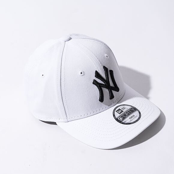 Dětská kšiltovka New Era 9FORTY Kids MLB Kids League Essential New York Yankees - White / Black