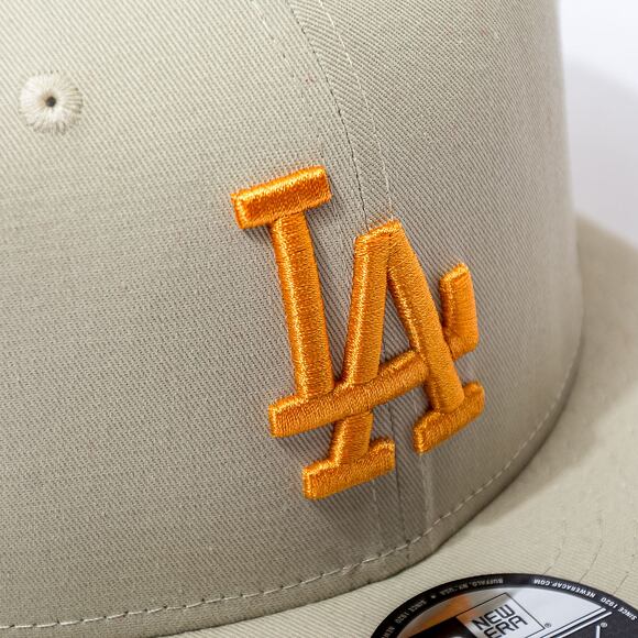 Kšiltovka New Era 9FIFTY MLB Side Patch Los Angeles Dodgers Stone / Orange Glaze