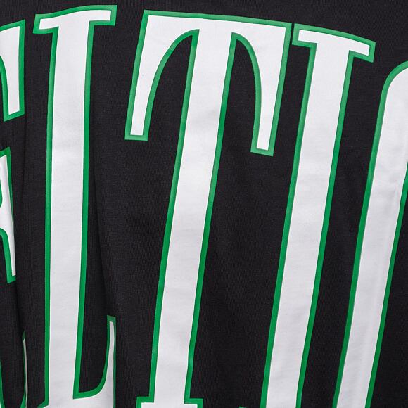 Triko New Era NBA Arch WordMark Oversized Tee Boston Celtics Black / Kelly Green