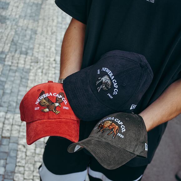 Kšiltovka New Era 9FORTY Cord Navy / Grey