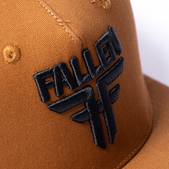 Kšiltovka Fallen Insignia Flat Golden Brown/Black