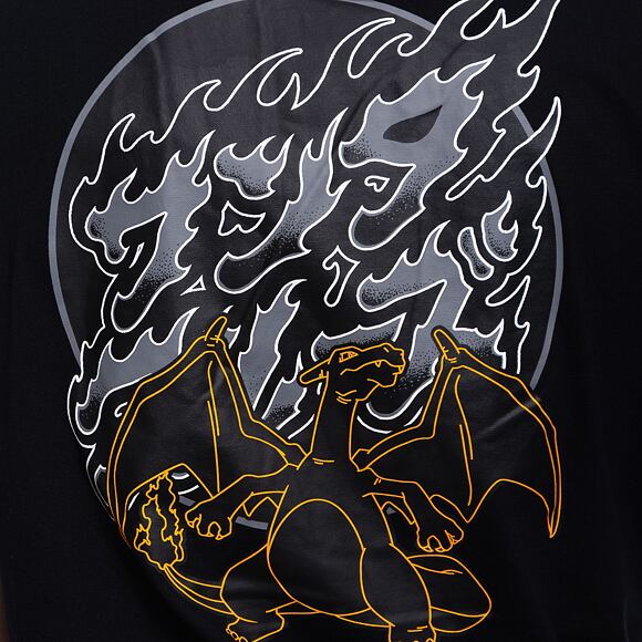 Triko Santa Cruz Pokemon Fire Type 3 T-Shirt Black