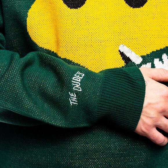 Svetr The Dudes Early Retirement Crewneck Knit Green