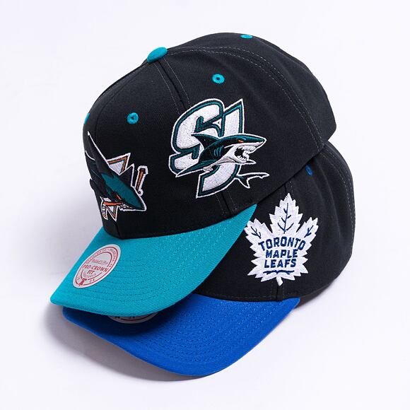 Kšiltovka Mitchell & Ness Overbite Pro Snapback San Jose Sharks Black