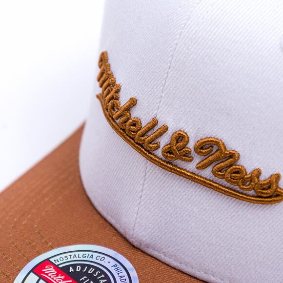 Kšiltovka Mitchell & Ness - Branded - Comfy Core Stretch Snapback - White-Tan