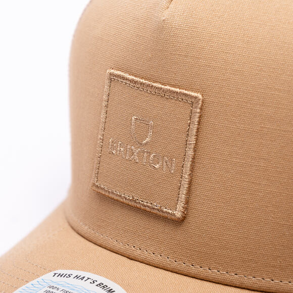 Kšiltovka Brixton - Alpha Block X C Mp Mesh Cap - Sand/Sand