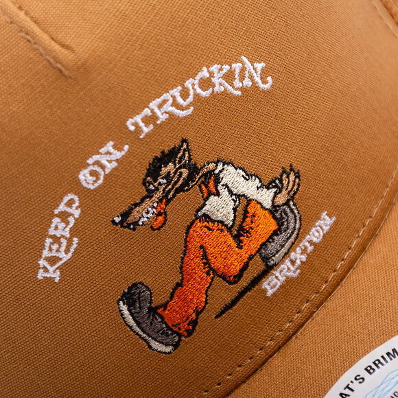 Kšiltovka Brixton - Stride C Np Mp Trucker Hat - Washed Copper/Washed Copper