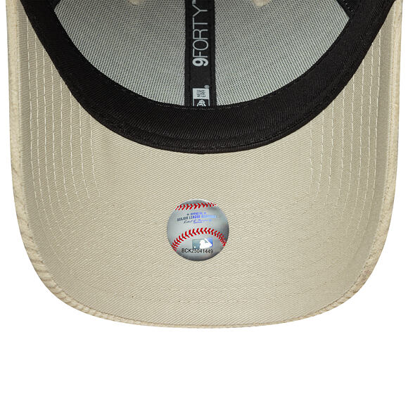 Dámská Kšiltovka New Era - MLB Cord 9FORTY - NY Yankees - Stone