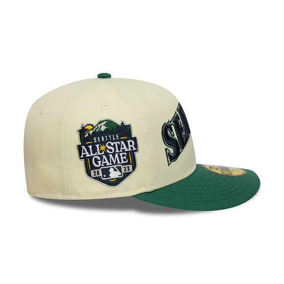 Kšiltovka New Era - MLB 2023 ASG Pin Pre-Curved 59FIFTY - Seattle Mariners - Cream / Emerald