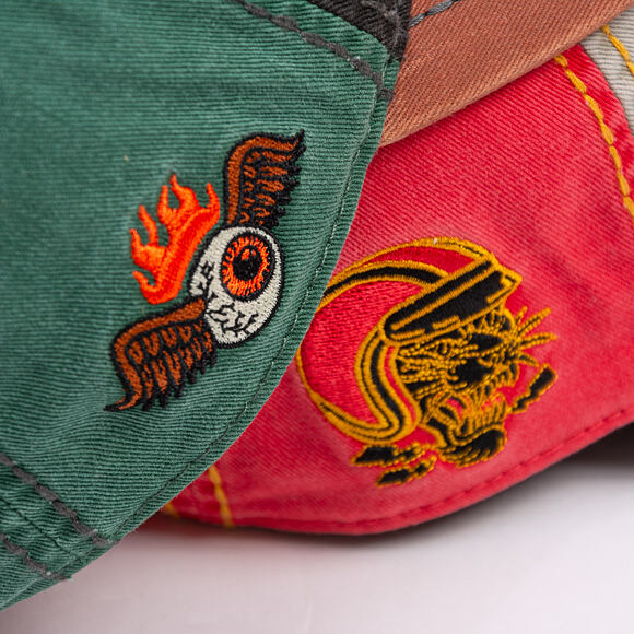 Kšiltovka Von Dutch - Trucker - Washed Brown/Black/Green