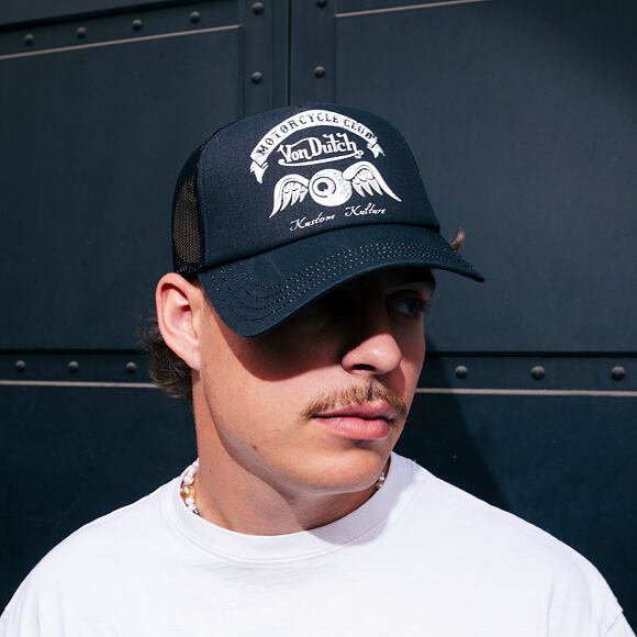 Kšiltovka Von Dutch - Trucker - VD MC - Dark Grey
