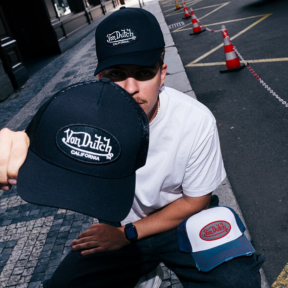 Kšiltovka Von Dutch - Trucker - Cali Patch - Black