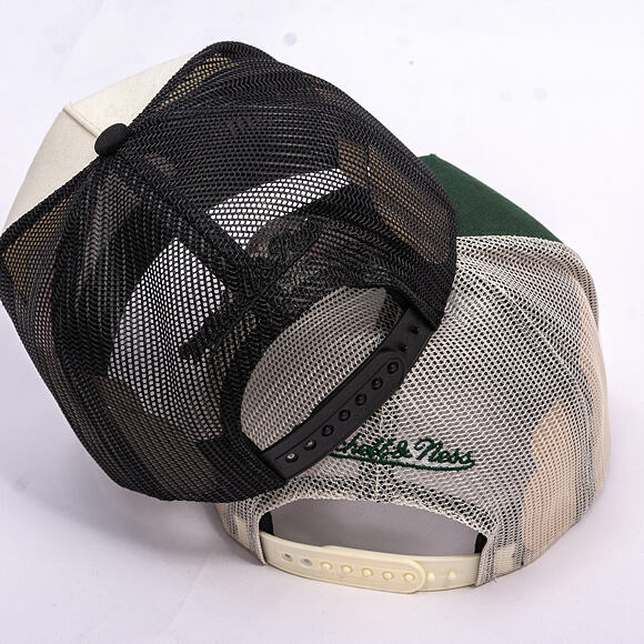 Kšiltovka Mitchell & Ness - Branded Icon Trucker - Dark Green